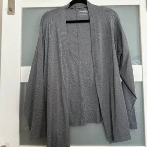 Eddie Bauer-NWOT-Women's Cardigan-XL-Grey